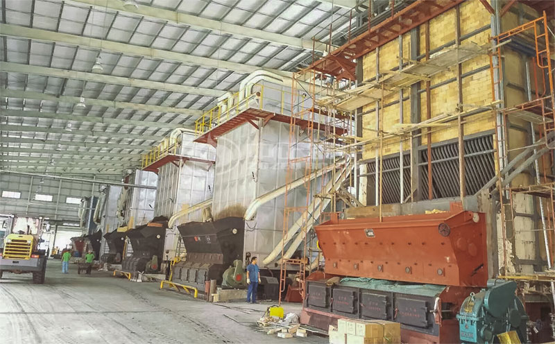 75噸循環流化床鍋爐實拍